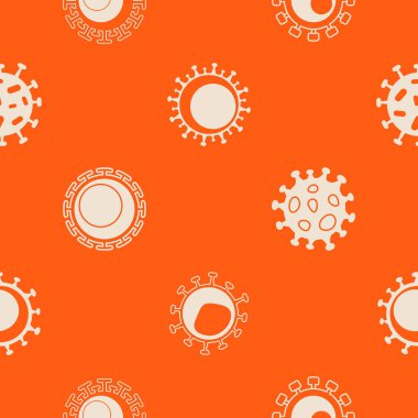 Tasarımınız için Coronavirus ile kusursuz desen