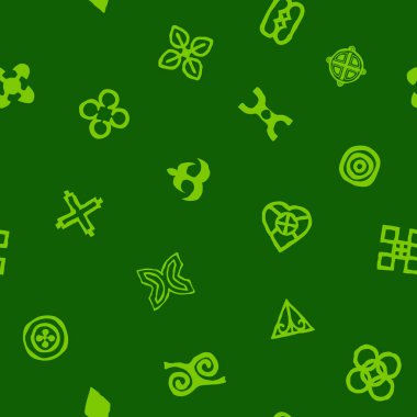 adinkra sembolleri ile Seamless Modeli