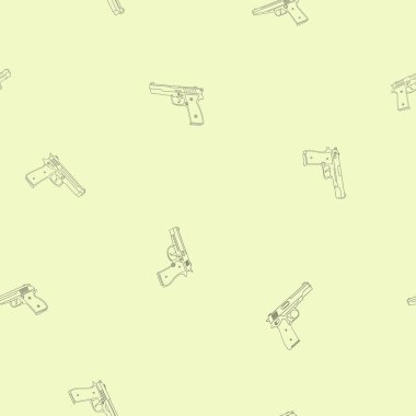 Pistols ile kusursuz vektör deseni