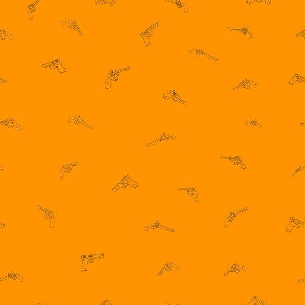 Бесшовный векторный рисунок с пистолетами
