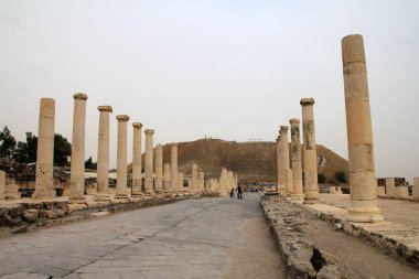 İsrail 'deki Beit Shean Harabesi