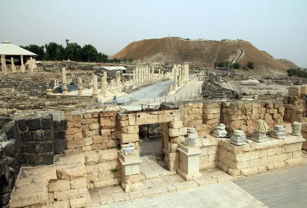 Ruiny Beit Shean Izraelu — Zdjęcie stockowe