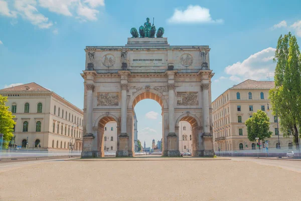 Puerta de la Victoria de Munich Fotos de stock