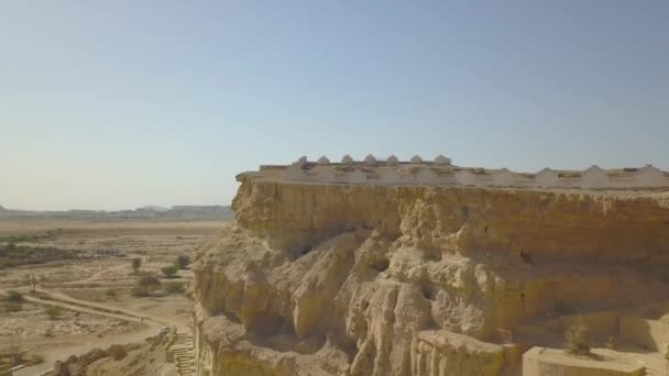Khorbas Cave Complex Located Southern Coast Island Keshm Iran Drone — Stock Video