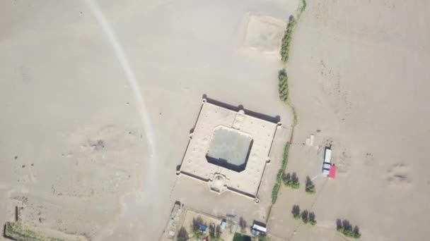 Caravanserai Désert Maranjab Était Voie Route Soie Entre Europe Chine — Video