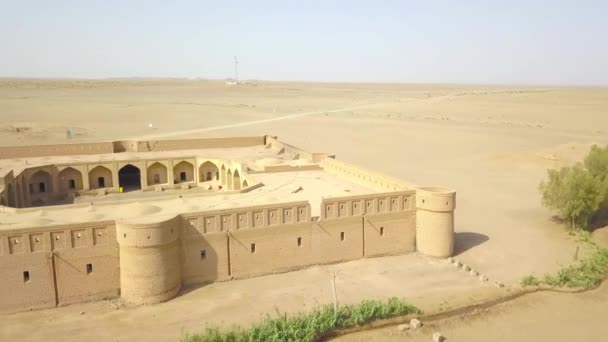 Caravanserai Désert Maranjab Était Voie Route Soie Entre Europe Chine — Video