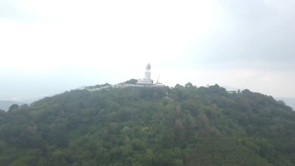 Thailandia Vista Panoramica Dall Alto Grande Buddha Phuket Uno Dei — Video Stock