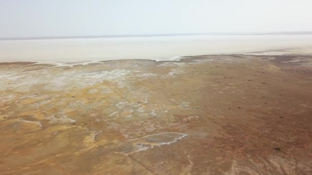 Vista Panorámica Del Desierto Maranjob Dron Mueve Lentamente Largo Del — Vídeos de Stock