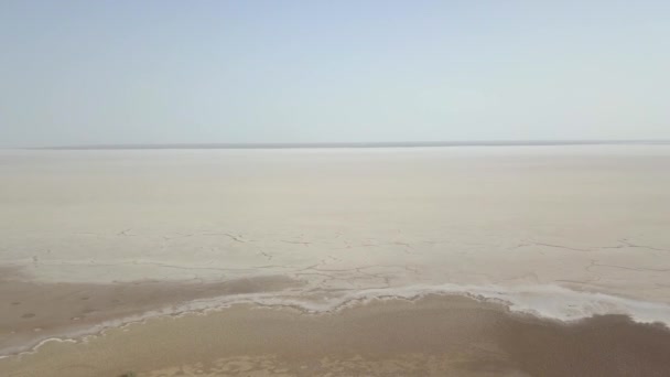 Panoramiczny Piękny Widok Pustynię Maranjob Dron Powoli Oddala Się Wyschniętego — Wideo stockowe