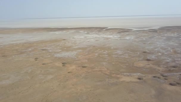 Panorâmica Bela Vista Cima Deserto Maranjob Drone Voa Lentamente Para — Vídeo de Stock