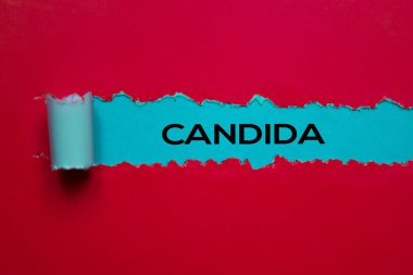 Candida Metni yırtık kağıda yazılmış. Tıbbi konsept
