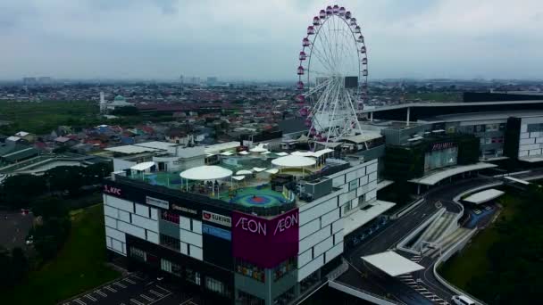 Dżakarta Indonezja Lutego 2020 Widok Lotu Ptaka Aeon Mall Jakarta — Wideo stockowe