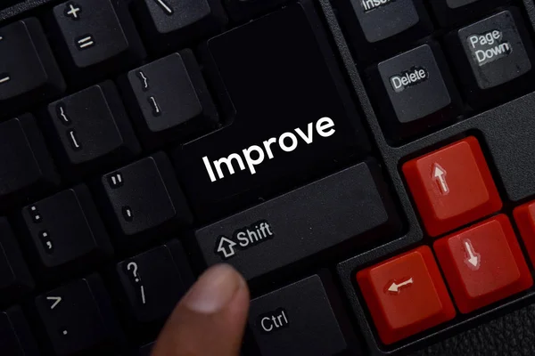 Improve isolated on laptop keyboard background