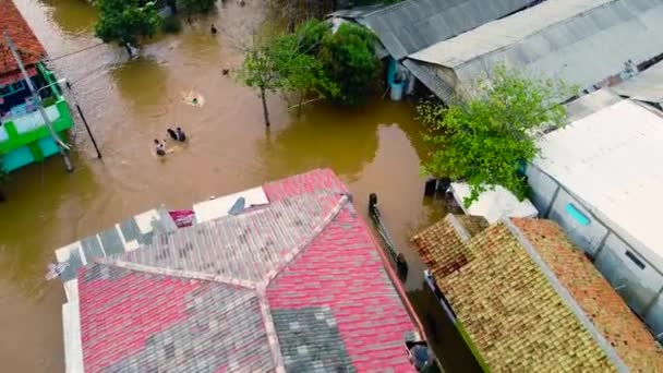 Bekasi Java West Indonesia April 2020 Pandangan Pov Udara Penghapusan — Stok Video