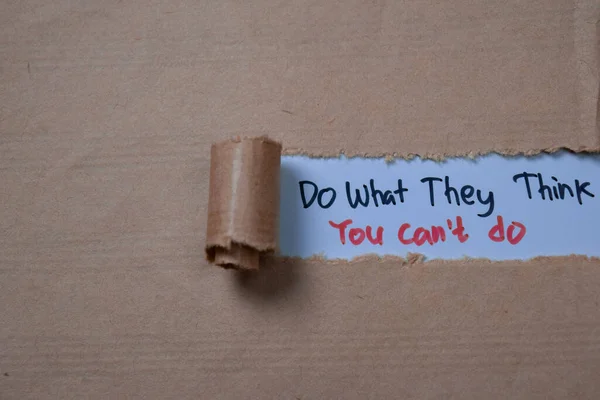 What Think You Can Text Written Torn Paper — Stock Photo, Image