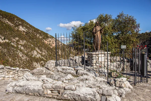 Cascia, city of Santa Rita, Roccaporena — ストック写真