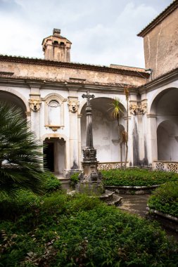Padula, Salerno, Campania, İtalya - 21 Mayıs 2017: Manastır