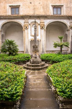 Padula, Salerno, Campania, İtalya - 21 Mayıs 2017: Manastır