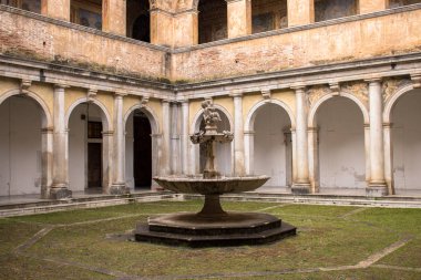 Padula, Salerno, Campania, İtalya - 21 Mayıs 2017: Manastır