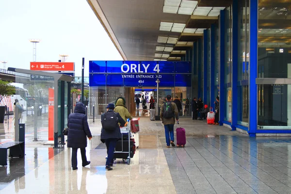 Orly Francja Międzynarodowe Lotnisko Lutego 2020 Sala Wejściowa Terminalu Orly — Zdjęcie stockowe
