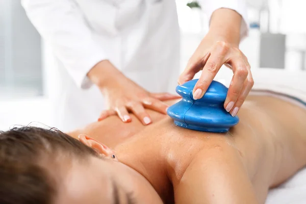 Chinese cupping massage. — Stock Photo, Image