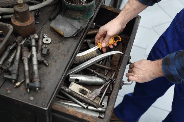 Garagem, artesão removido . — Fotografia de Stock