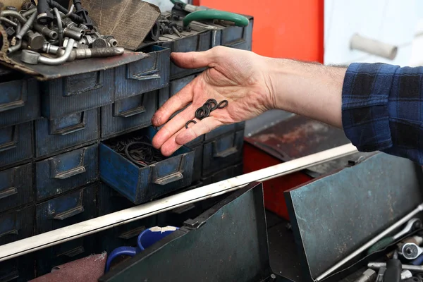 Seal.Car reparatie winkel. — Stockfoto