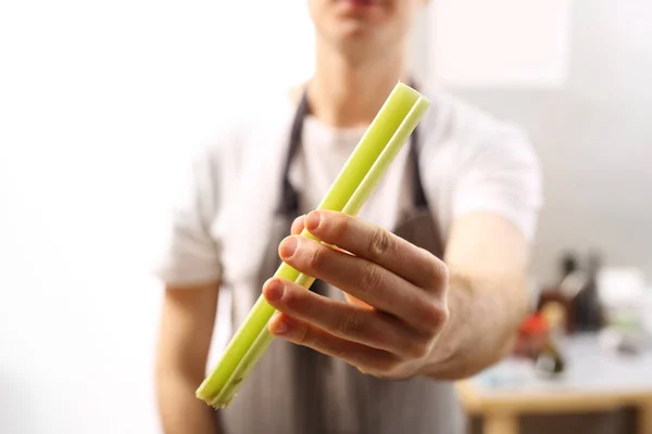 Celer v kuchyni — Stock fotografie