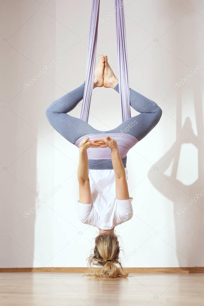 Yoga exercises. Yoga air