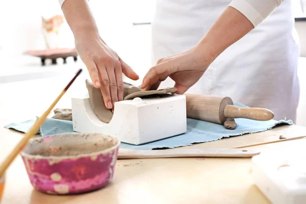 Pintura de argila. Cerâmica artística . — Fotografia de Stock