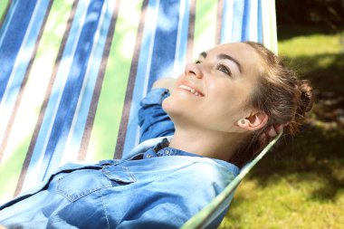 Bahar tatilinde hamak.