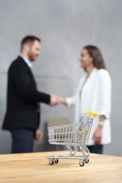 Success Business Business Concept Shopping Trolley Shopping Symbol — Stock Photo, Image
