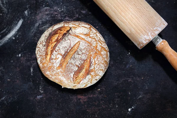 Pain Une Boulangerie Traditionnelle Une Composition Pâtisseries Naturelles Bio — Photo