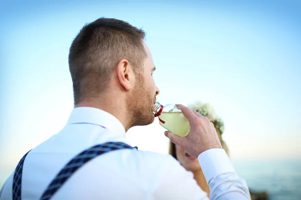 Hochzeit Eine Schöne Hochzeitszeremonie Unter Freiem Himmel — Stockfoto