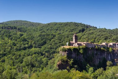 The Castellfollit de la roca, Spain clipart