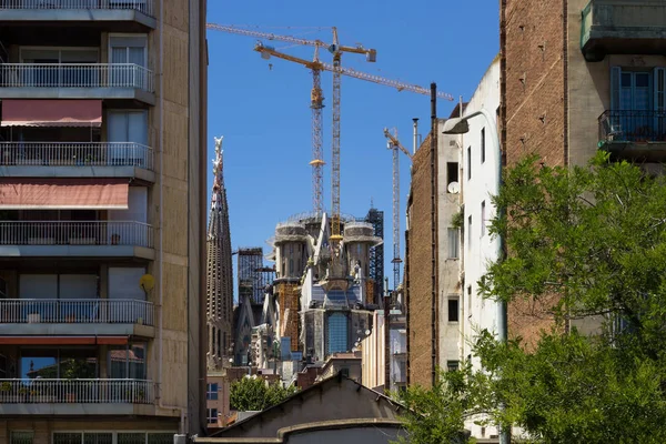 Oprava katedrály v Barceloně — Stock fotografie