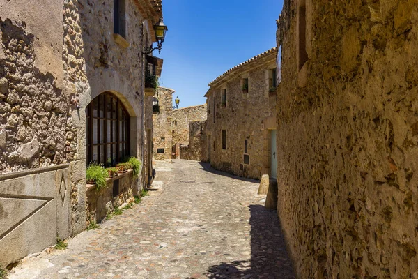 De middeleeuwse stad Pals in Catalonië, Spanje — Stockfoto