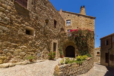 Pals medieval town in Catalonia, Spain clipart