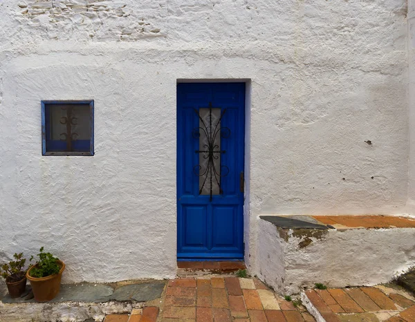 La porta blu — Foto Stock