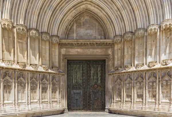 Entrance to the Cathedral of Girona — Stock Photo, Image