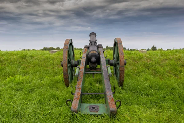 Canhões Medievais Fortress Gdansk Polonia — Fotografia de Stock