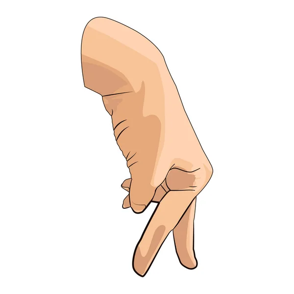 Walk fingers gesture — 스톡 벡터