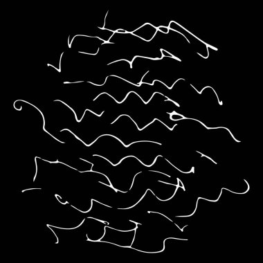 El çizgili desen. Siyah ve beyaz. Tasarım ögeleri çizilmiş vuruşlar (jel kalemlerin etkisi)