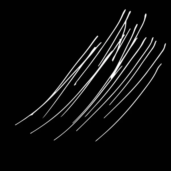 Patrón Rayas Dibujado Mano Blanco Negro Elementos Diseño Dibujados Trazos — Archivo Imágenes Vectoriales
