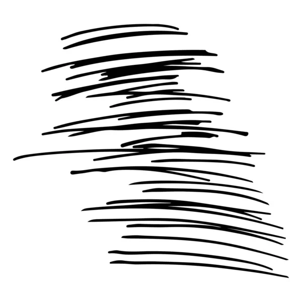 Motif Rayé Dessiné Main Noir Blanc Les Éléments Conception Dessinés — Image vectorielle