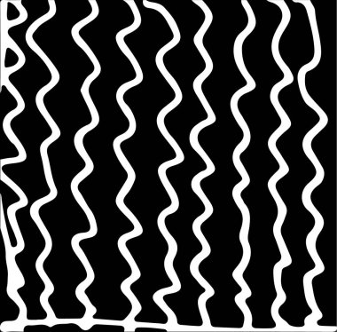 Kusursuz çizgili desen. Siyah ve beyaz. Tasarım ögeleri çizilmiş vuruşlar (jel kalemlerin etkisi)