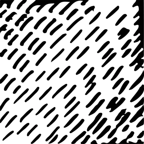 Безшовний Ручний Намальований Смугастий Візерунок Чорно Білий Дизайнерські Елементи Мальовані — стоковий вектор