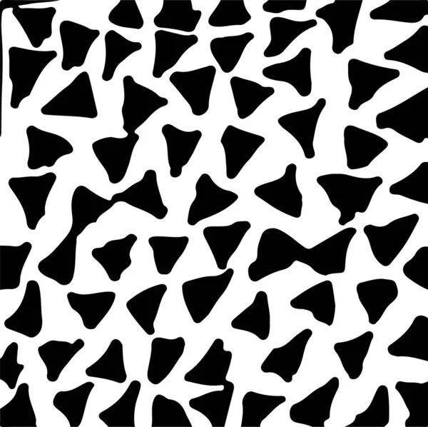 Seamless Hand Drawn Striped Pattern Black White Design Elements Drawn — Stock Vector