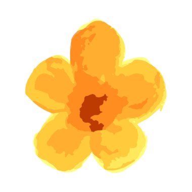 Suluboya çiçek çizimi. Çiçek dekoratif unsur. Çiçek arkaplanı