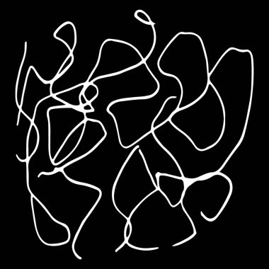 siyah ve beyaz soyut el çizimi dokusu.